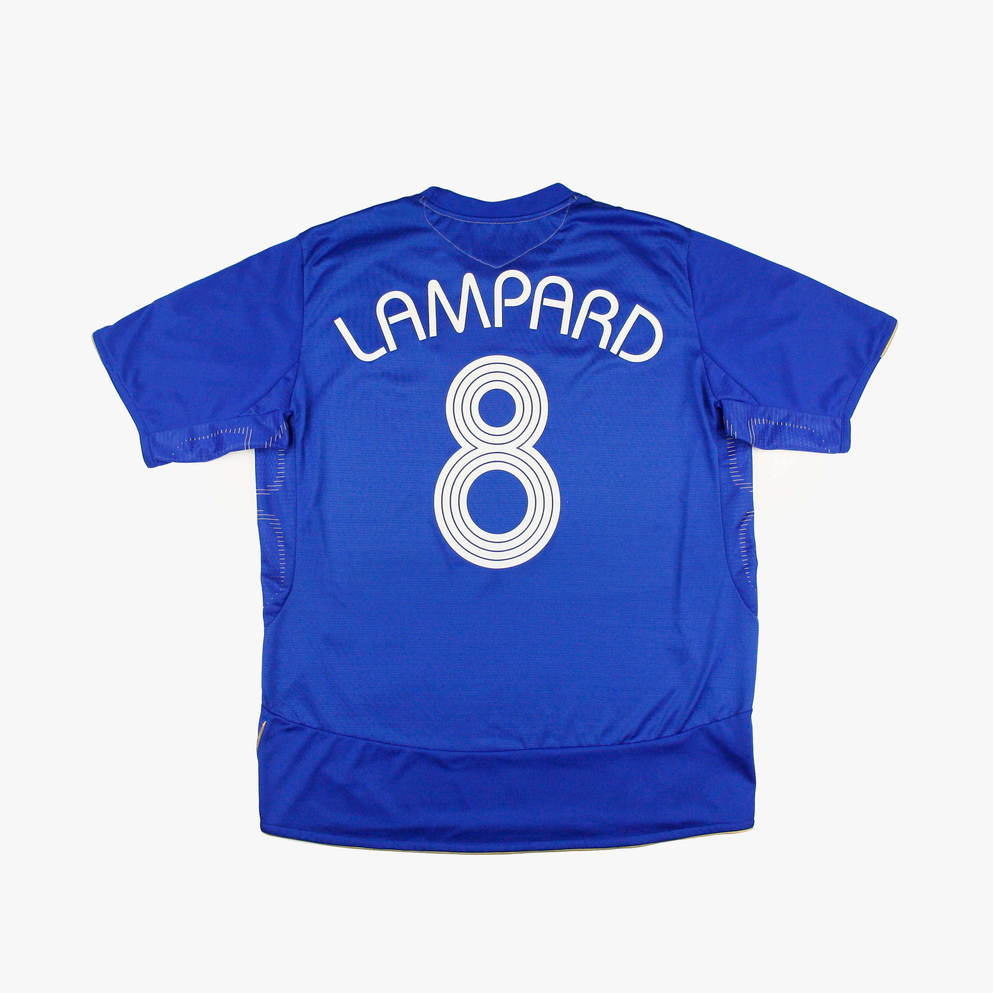 在庫あ低価05-06チェルシー Chelsea FC(H)#8 ランパート LAMPARD 100周年 半袖 UMBRO正規 リーグ仕様 M レプリカ、オーセンティック