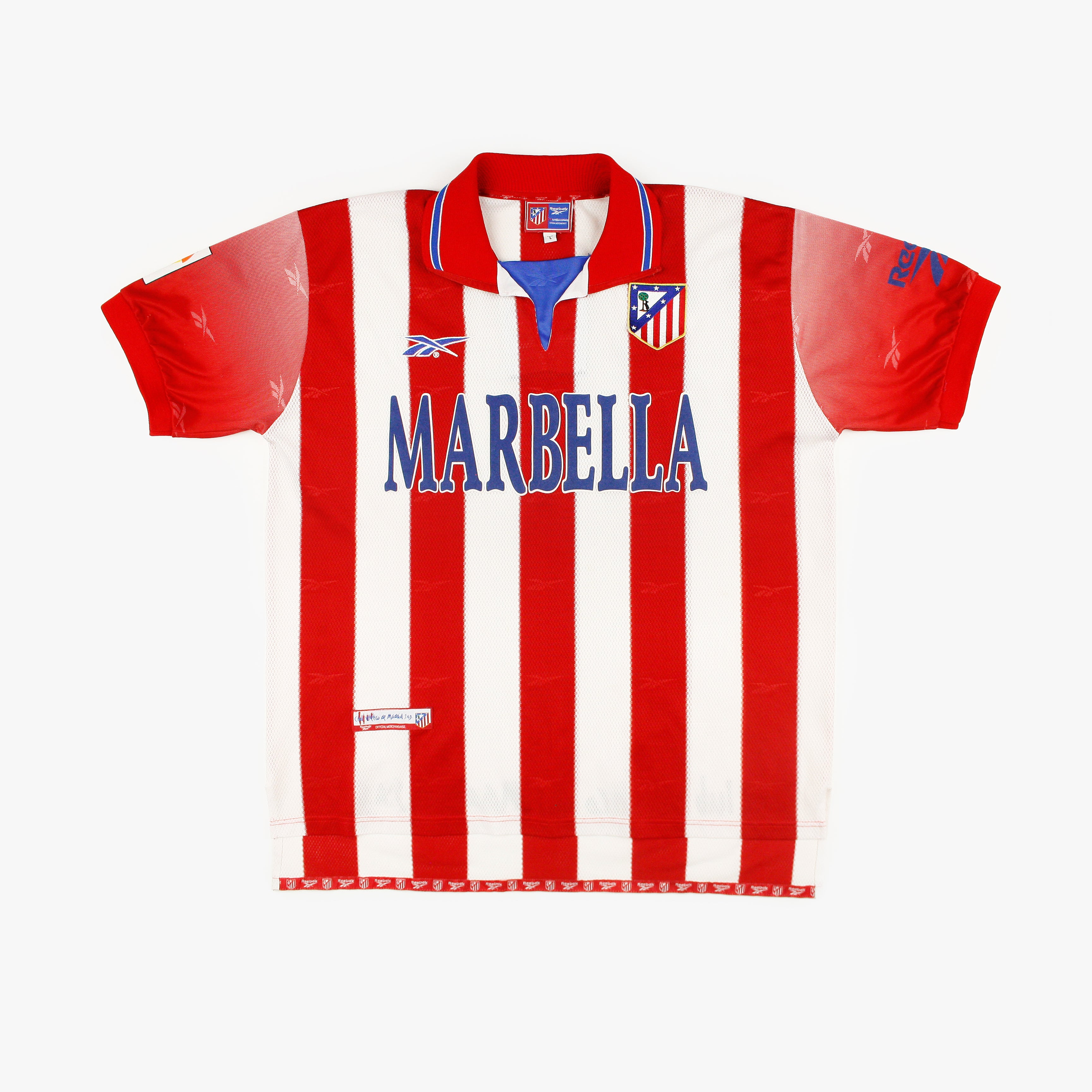 Atlético Madrid 98/99 • Home Shirt • L – Real Vintage Football