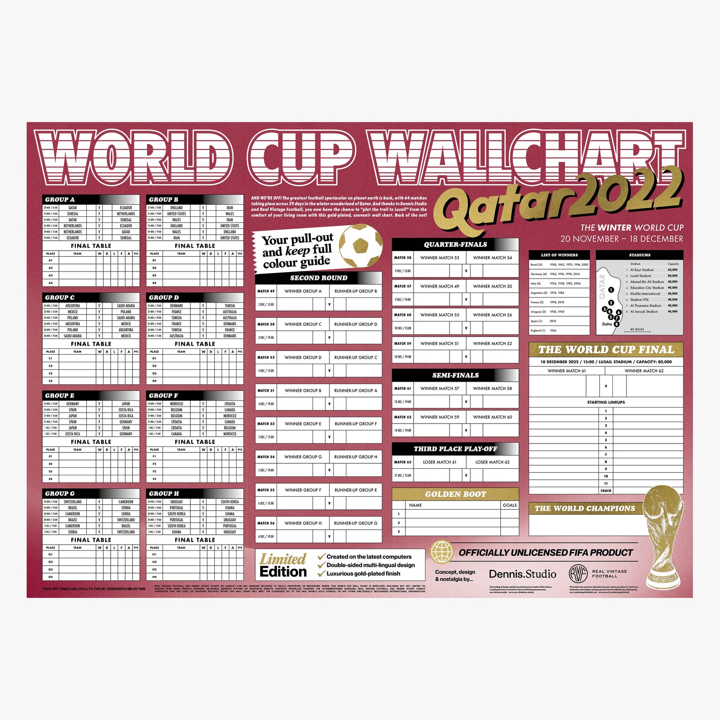 Calendario Mundial 2022