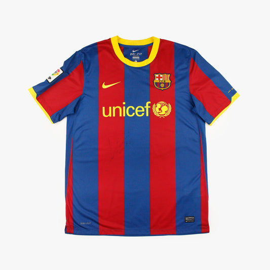 Barcelona 10/11 • Home Shirt • L • *Signed*