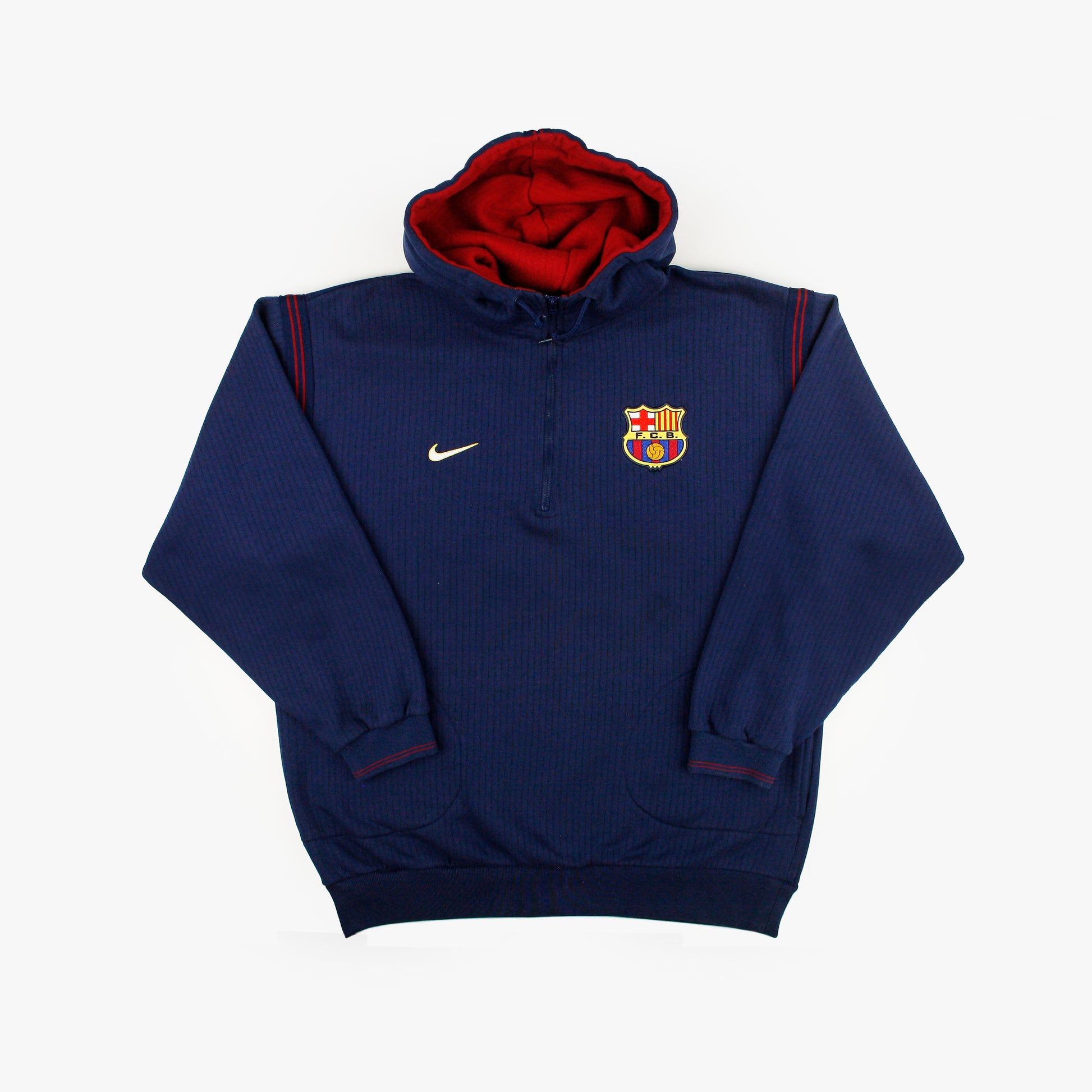 Barcelona 98/99 • Sudadera con Capucha • XL – Real Vintage Football