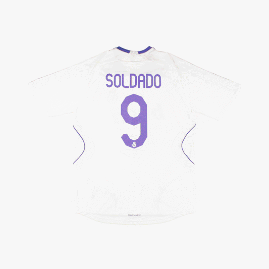 Real Madrid 07/08 • Camiseta Local *Versión Jugador Firmada* • XL • Soldado #9