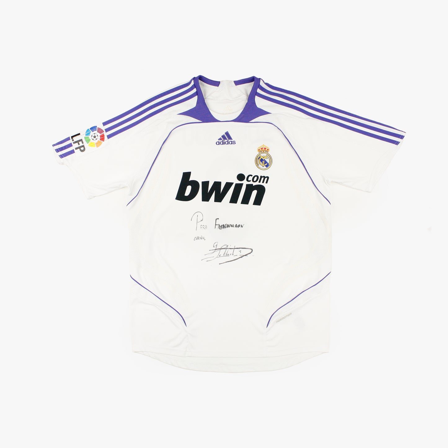 Real Madrid 07/08 • Home Shirt *Player Issue & Signed* • XL • Soldado #9