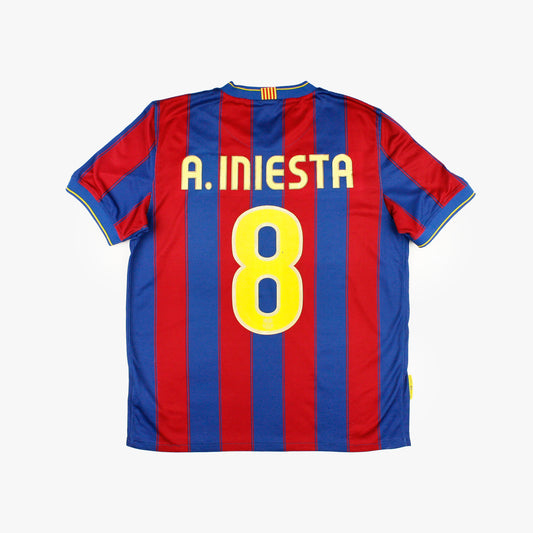 Barcelona 09/10 • Home Shirt • M • A. Iniesta #8