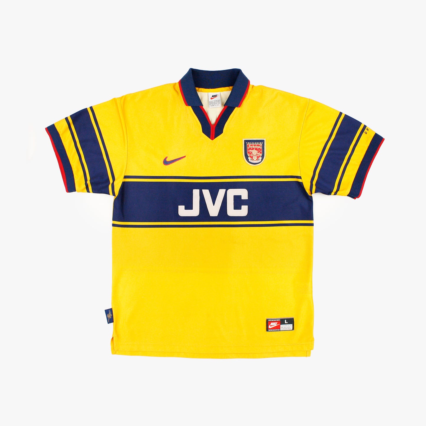 Arsenal 97/99 • Camiseta Visitante • L • Bergkamp #10