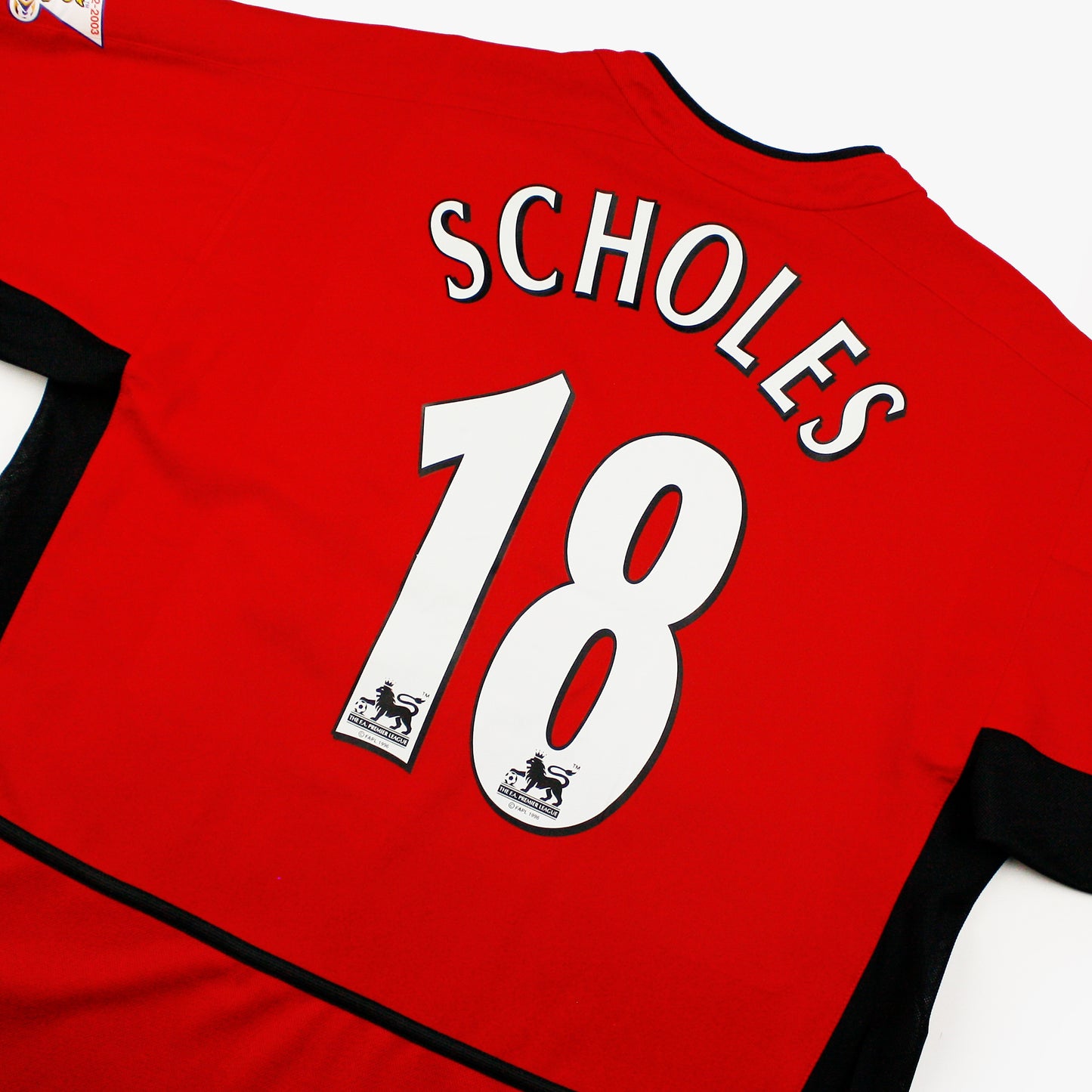 Manchester United 02/04 • Home Shirt • L • Scholes #18