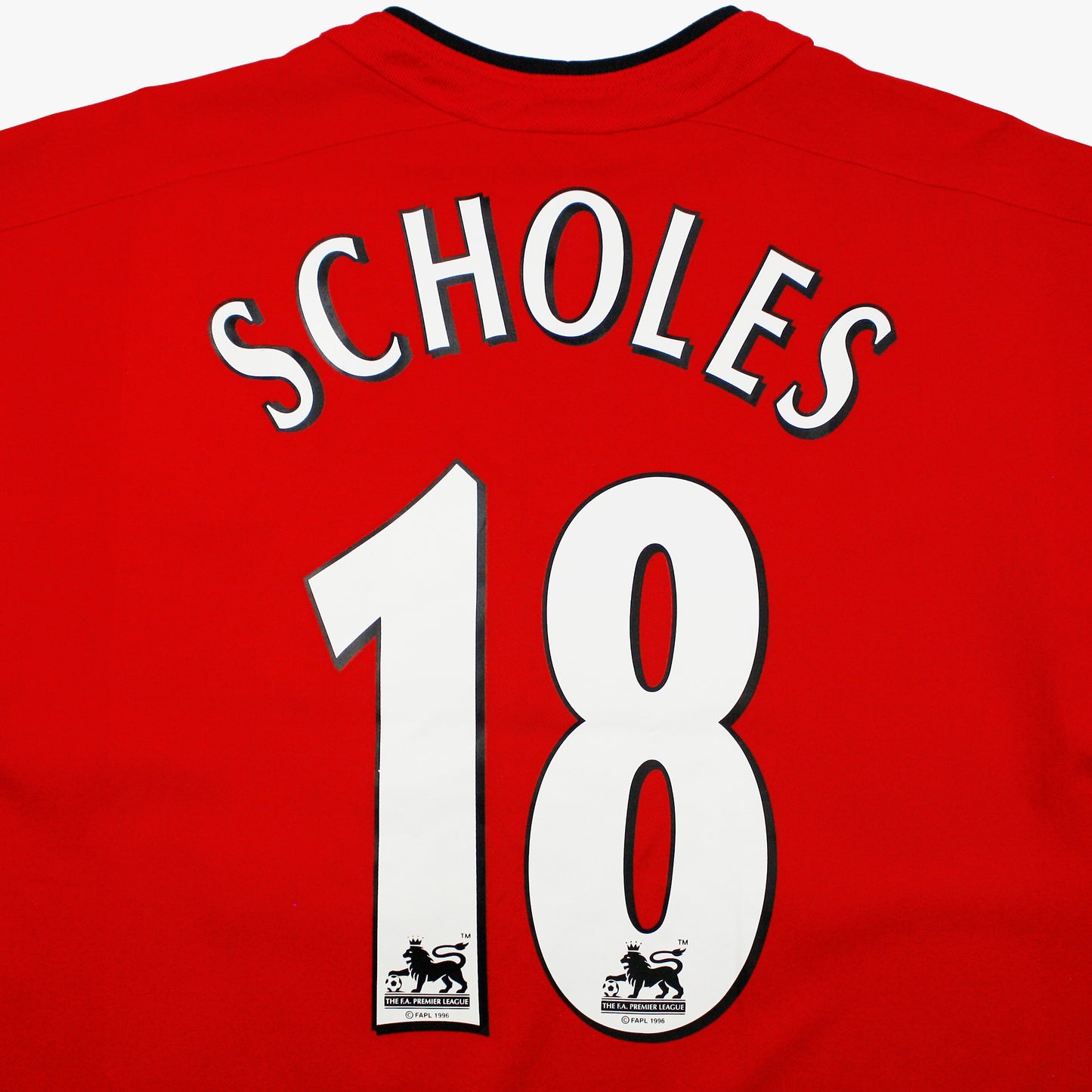 Manchester United 02/04 • Home Shirt • L • Scholes #18