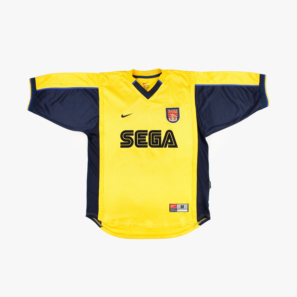 arsenal アーセナル アウェイユニフォーム 99-01 SEGA現地購入品 Arsenal 99/01 • Away Shirt • M – Real Vintage Football