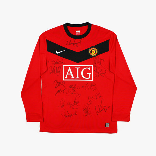 Manchester United 09/10 • Home shirt *Signed & Player Issue* • XL