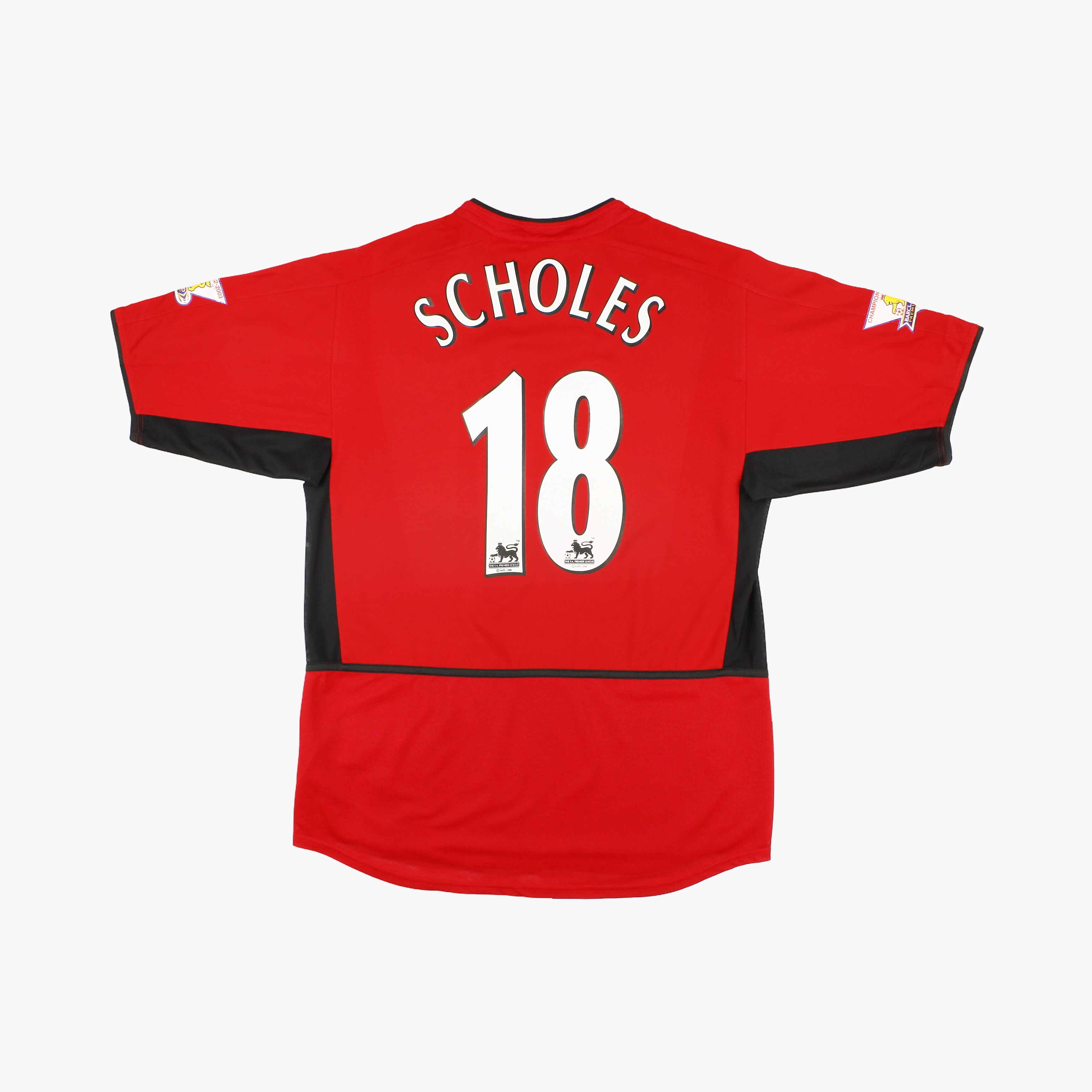 Manchester United 02/04 • Home Shirt • M • Scholes #18