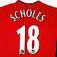 Manchester United 02/04 • Home Shirt • M • Scholes #18