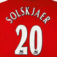 Manchester United 02/04 • Home Shirt • L • Solskjaer #20