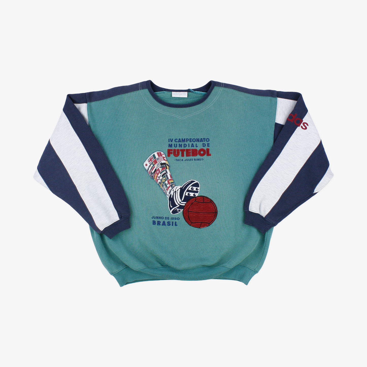 Adidas 90s • World Cup Brazil 1950 Commemorative Sweatshirt • M