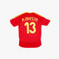 Spain 06/08 • Home Shirt • M • Iniesta #13