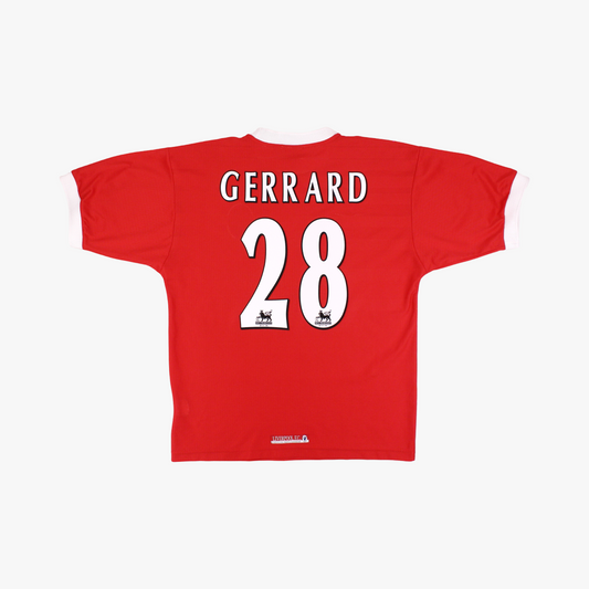 Liverpool 99/00 • Camiseta Local • L • Gerrard #28