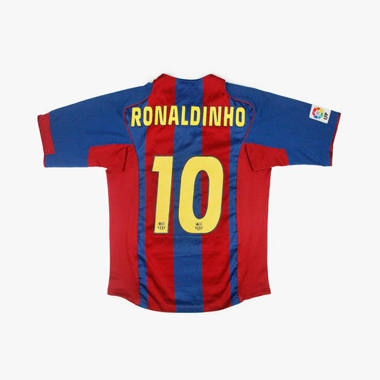 Barcelona 04/05 • Home Shirt • M • Ronaldinho #10