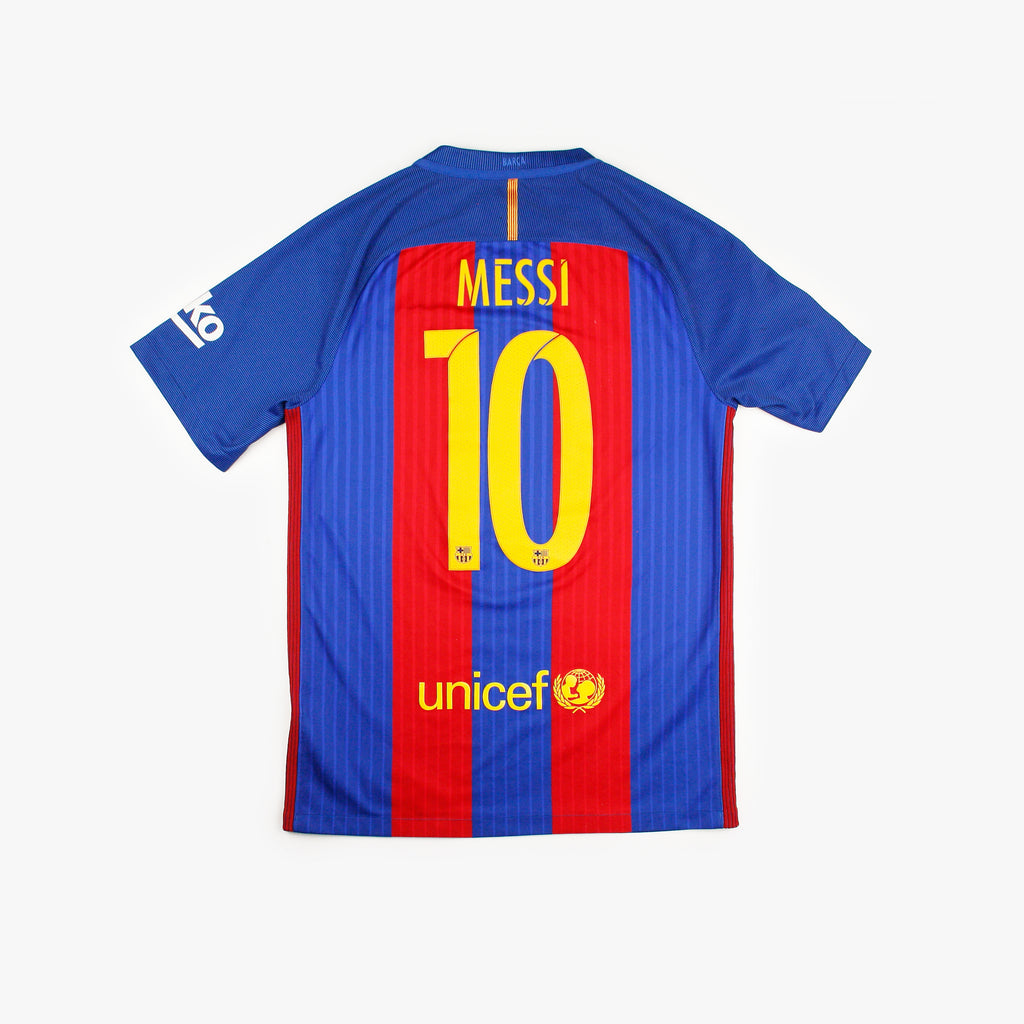 Barcelona 16/17 • Home Shirt • S • Messi #10 – Real Vintage Football