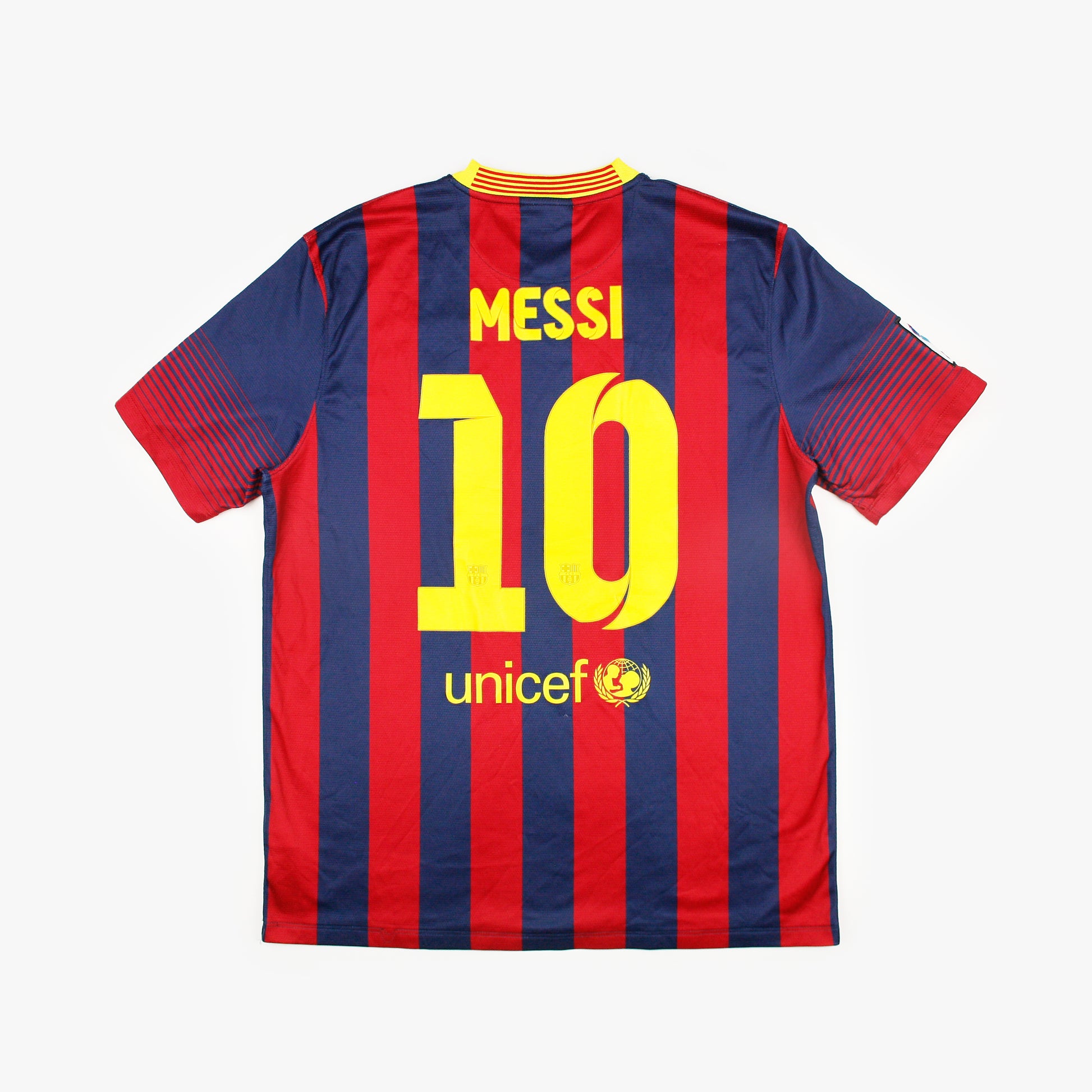 Barcelona 13/14 • Home Shirt • L • Messi #10 – Real Vintage Football