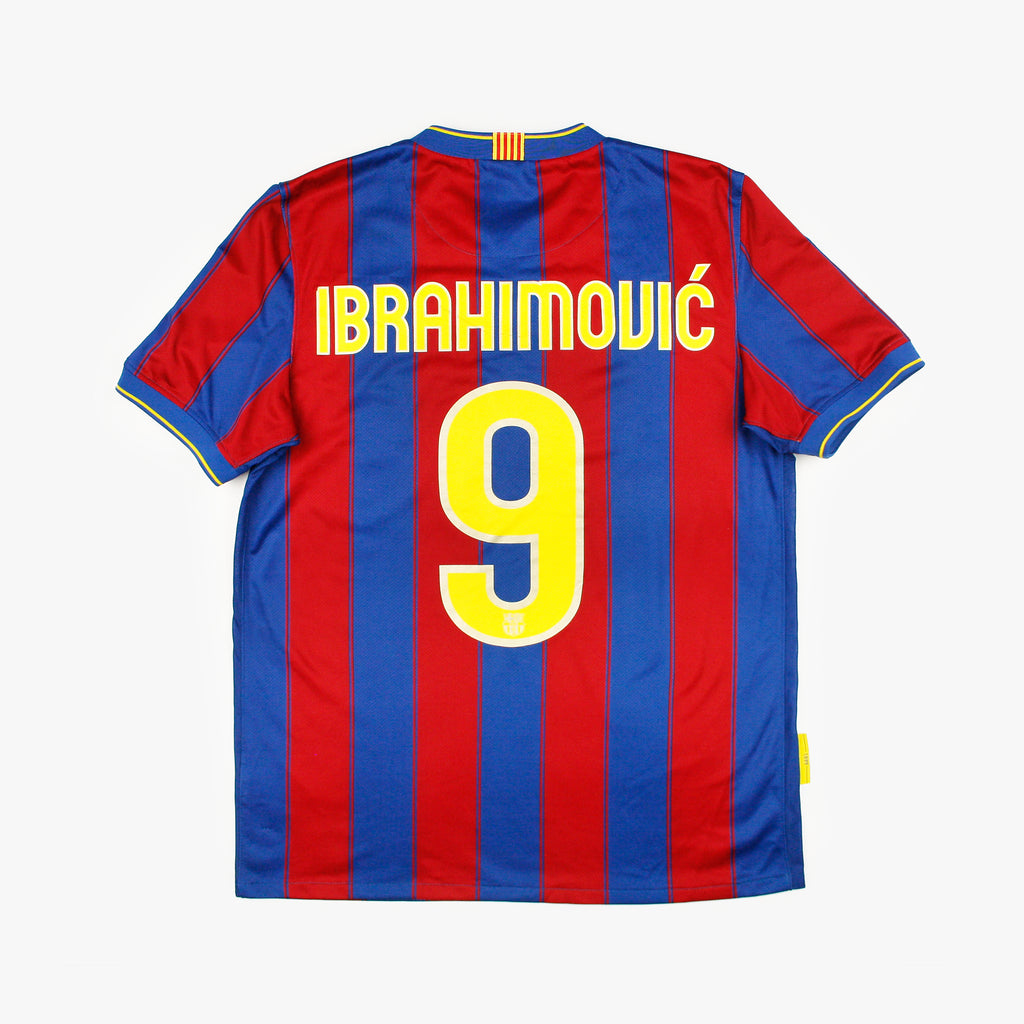 Barcelona 09/10 • Home Shirt • M • Ibrahimović #9 – Real Vintage