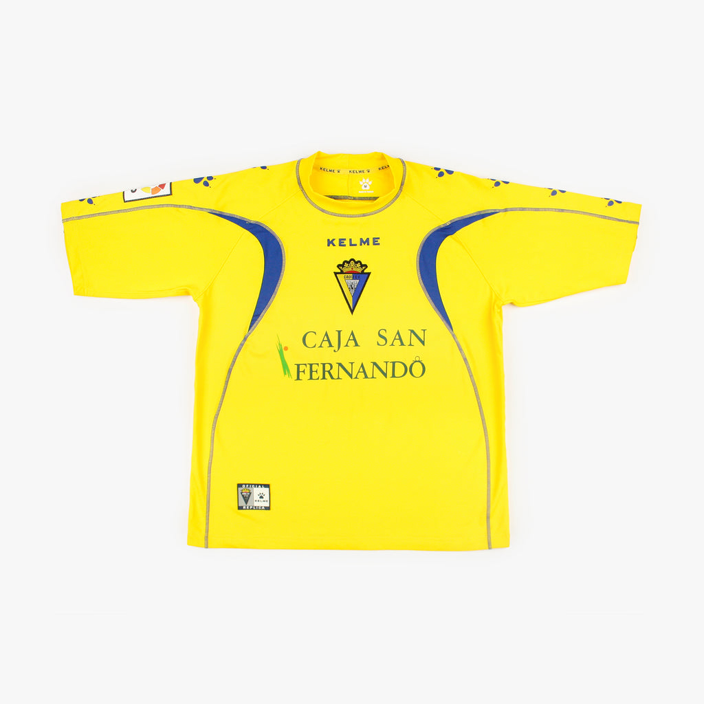 KELME カディスCF Cádiz CF サッカー ユニフォーム 黄色 Cádiz 05/06 • Home Shirt • M – Real Vintage Football