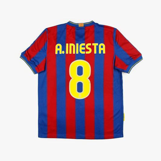 Barcelona 09/10 • Home Shirt • M • A. Iniesta #8