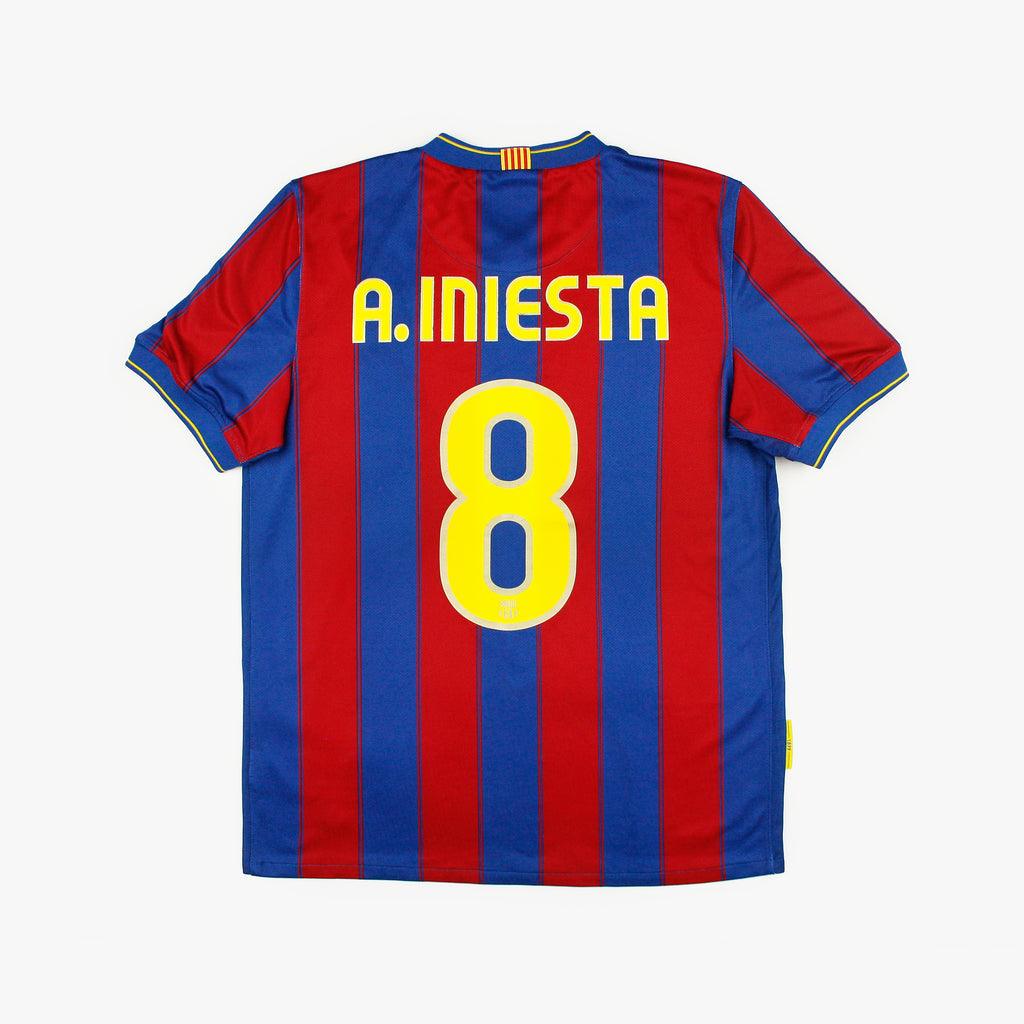Barcelona 09/10 • Home Shirt • M • A. Iniesta #8 – Real Vintage