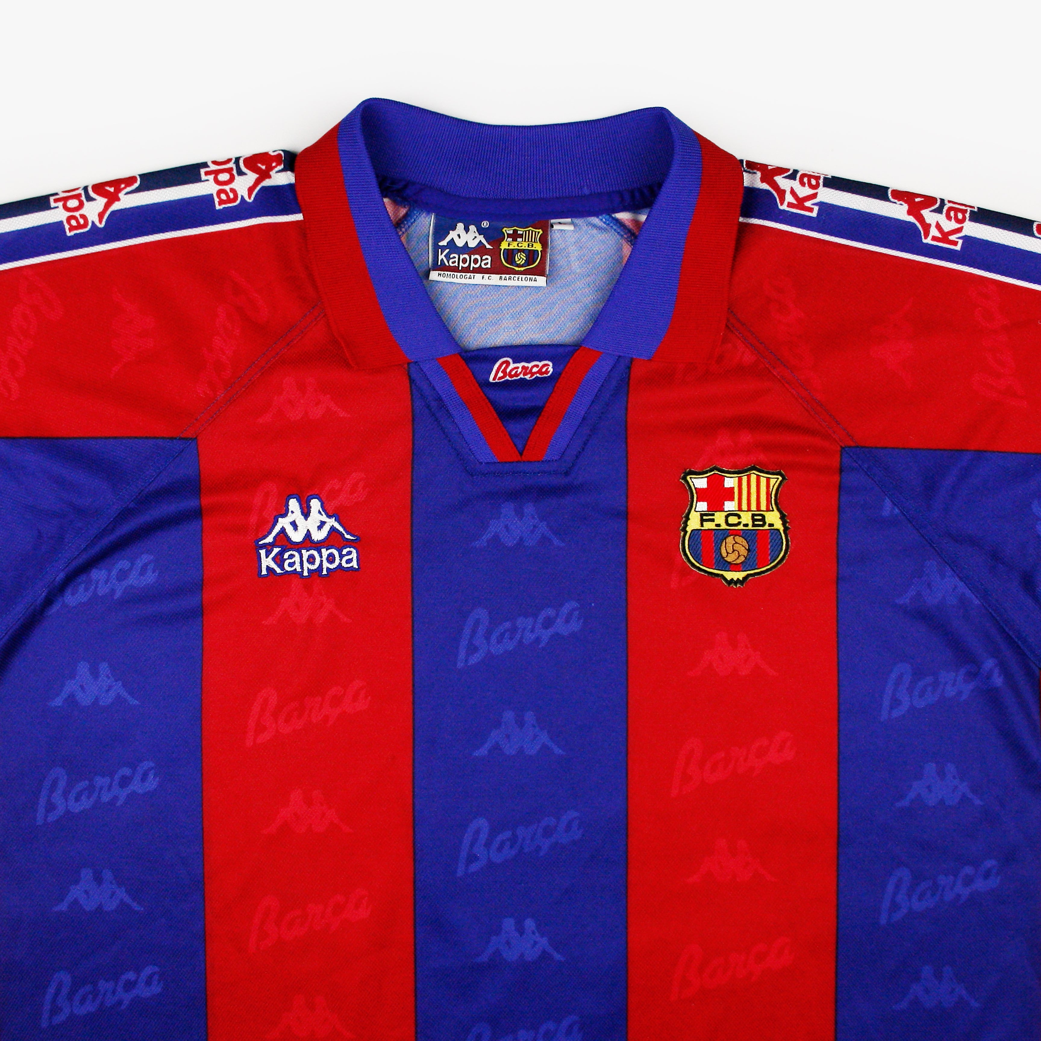 Barcelona 95 97 Home Shirt L Real Vintage Football