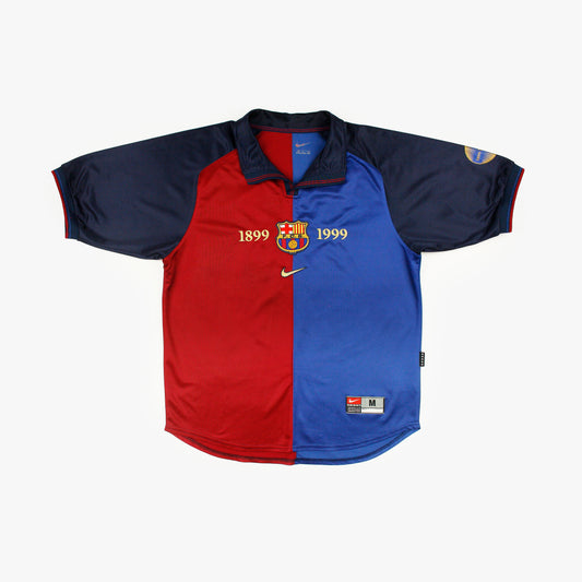 Barcelona 99/00 • Centenary Home Shirt • M
