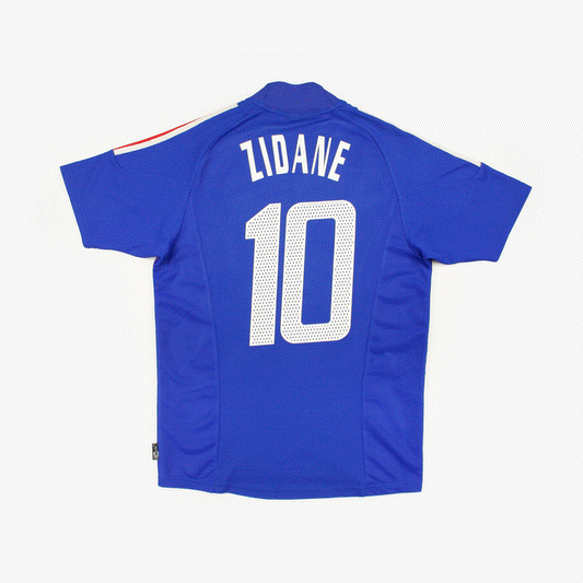 France 02/04 • Home Shirt • S • Zidane #10