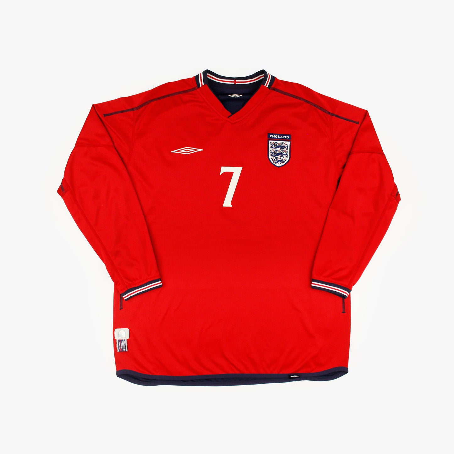 Inglaterra 02/04 • Camiseta Visitante • L • Beckham #7