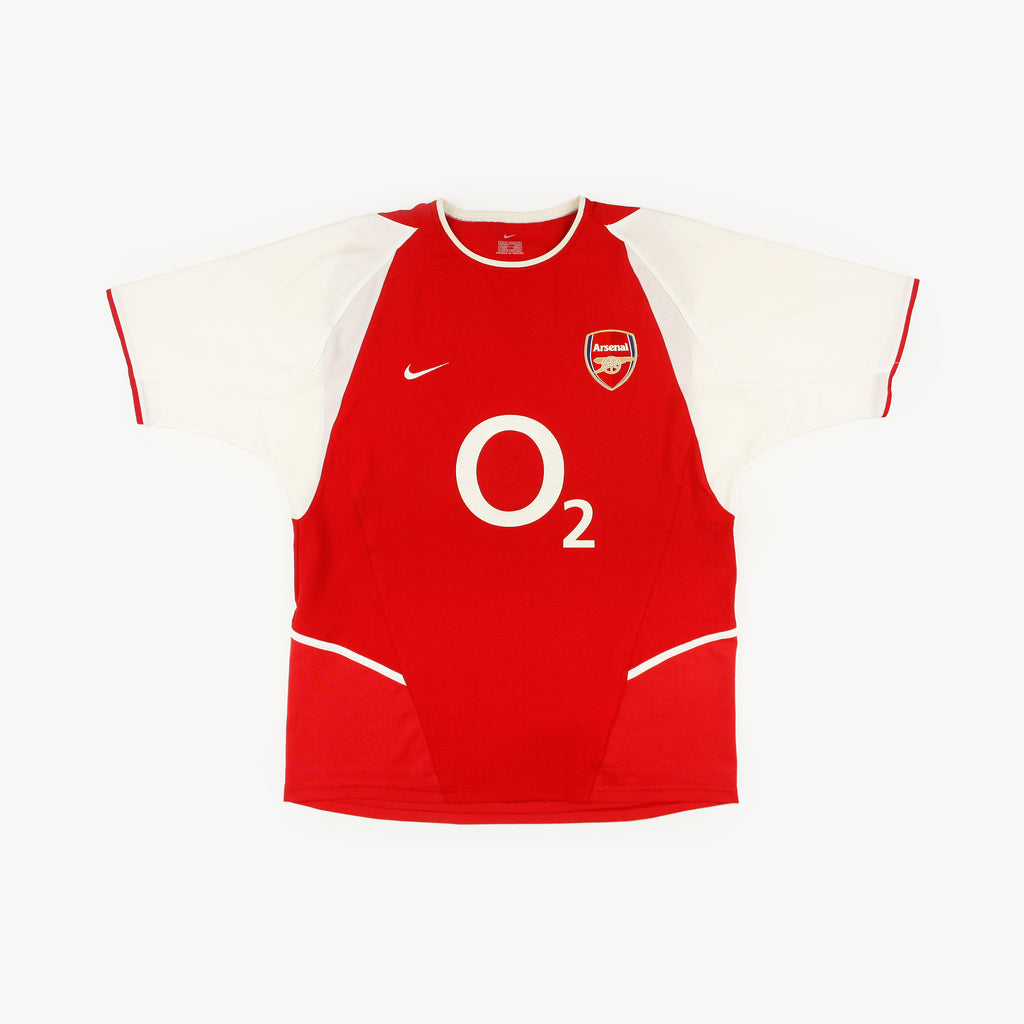 ［正規品］Arsenal FC O2ロゴ　背番号なし Arsenal 02/04 • Home Shirt • M – Real Vintage Football
