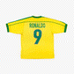 Brazil 98/00 • Home Shirt • M • Ronaldo #9