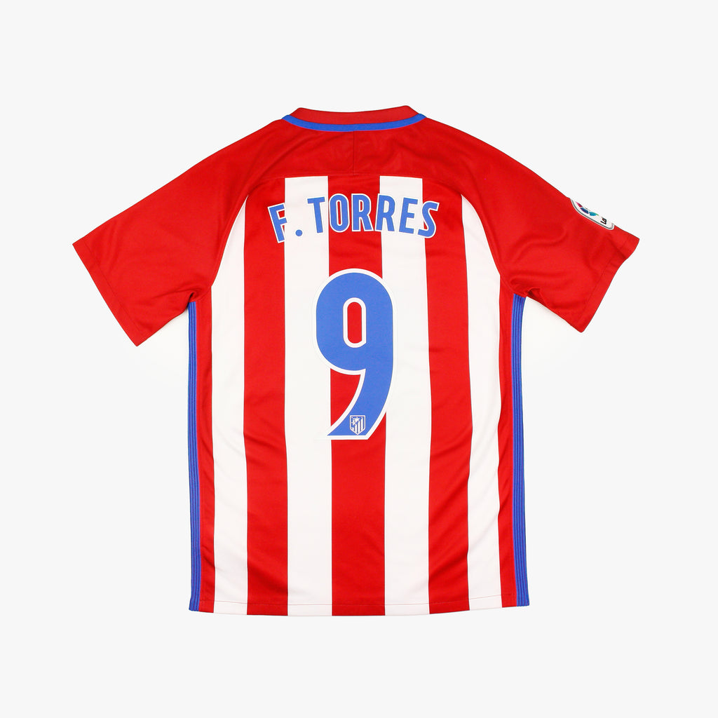 Atlético Madrid 16/17 • Home Shirt • S • Torres #9 – Real